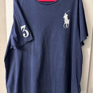 Polo Ralph Lauren Navy T-Shirt Big Pony Size XXL